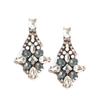 Eris Aurora Borealis Starlet Crystal Opalline Earrings